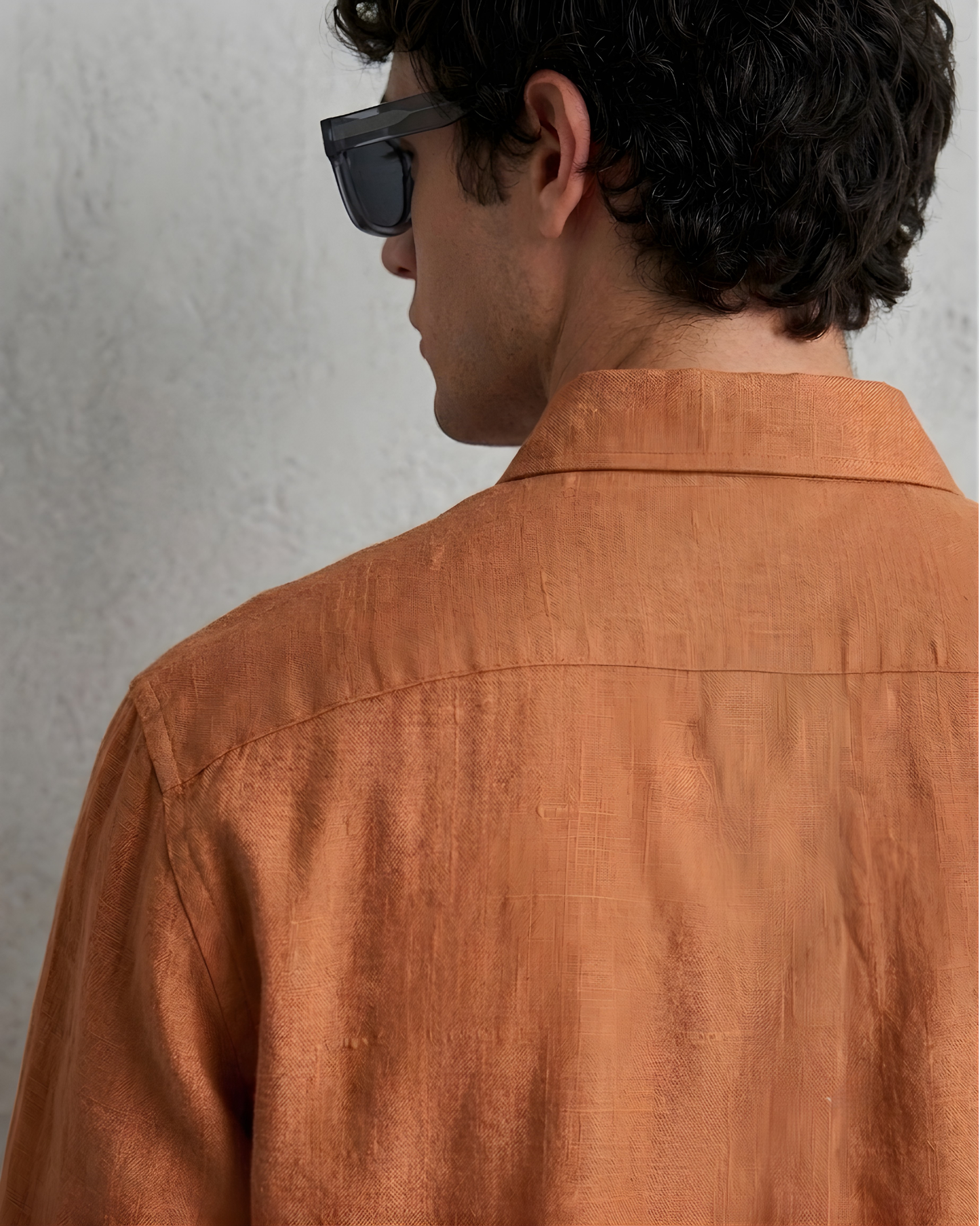 MENLEI F&N Co. Premium Copper Linen Cotton Shirt