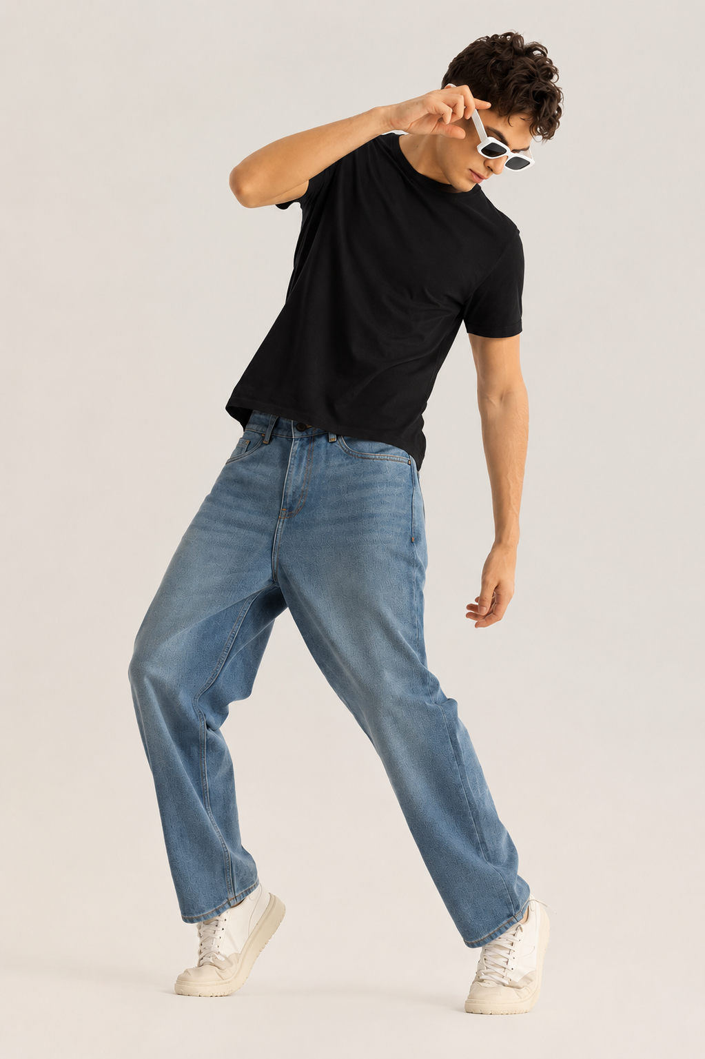MEN LEI Men Relaxed Fit Light Fade Jeans