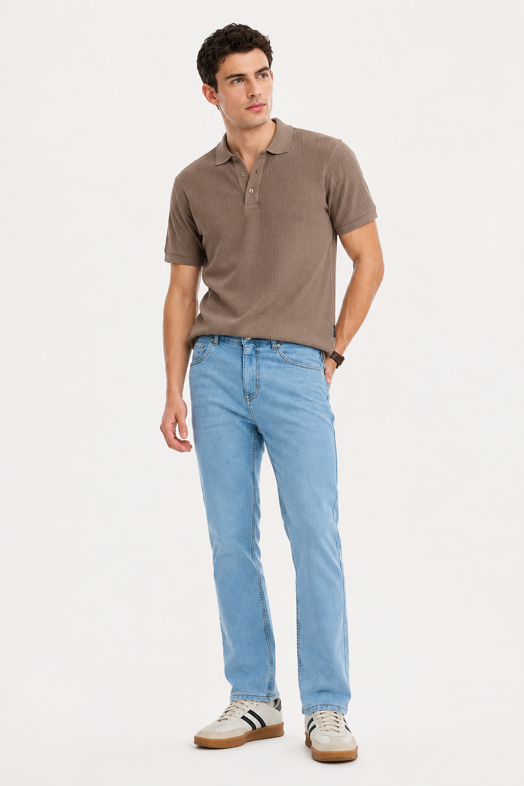 MEN LEI Men Blue Light Fade Jeans