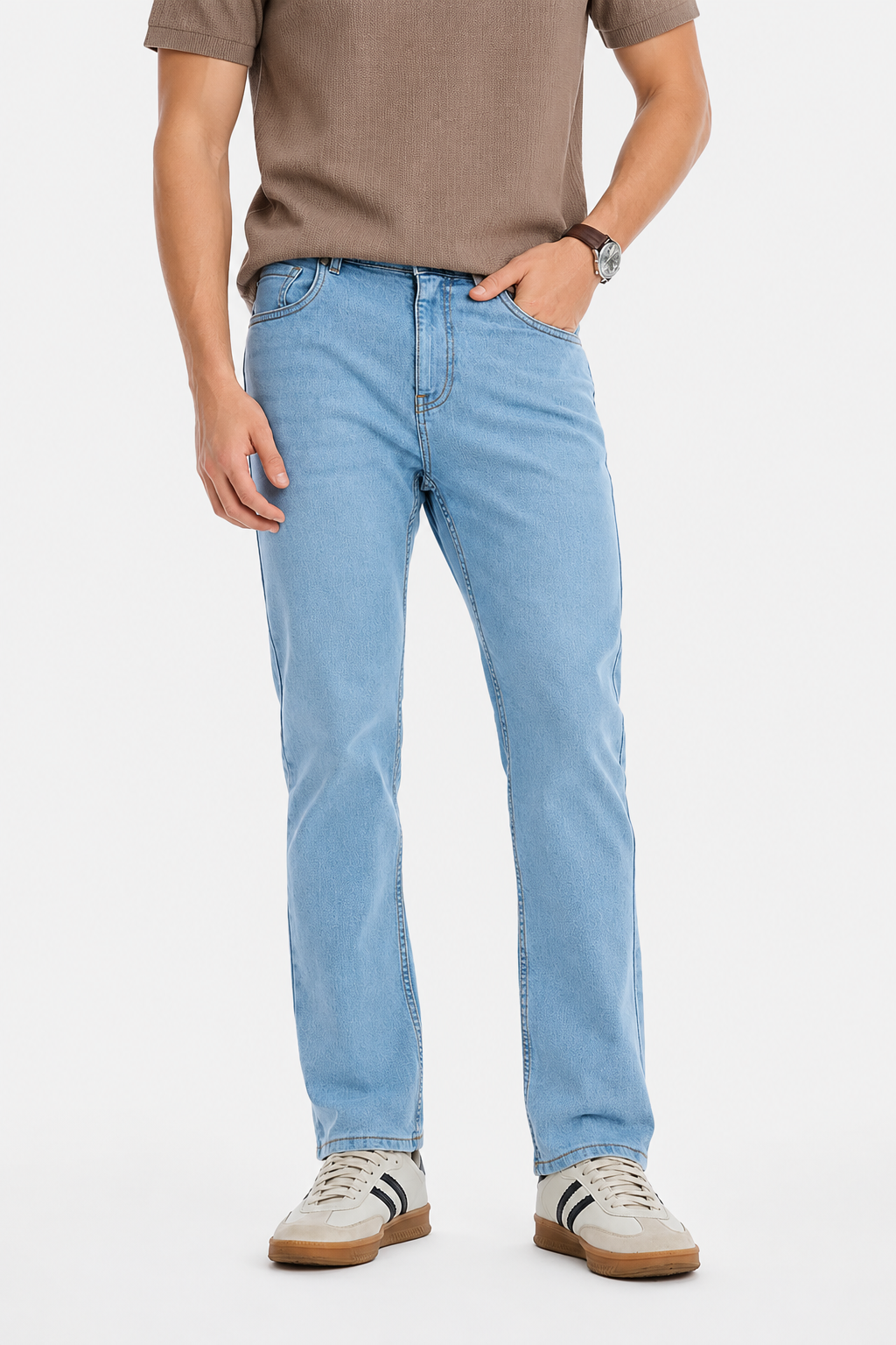 MEN LEI Men Blue Light Fade Jeans