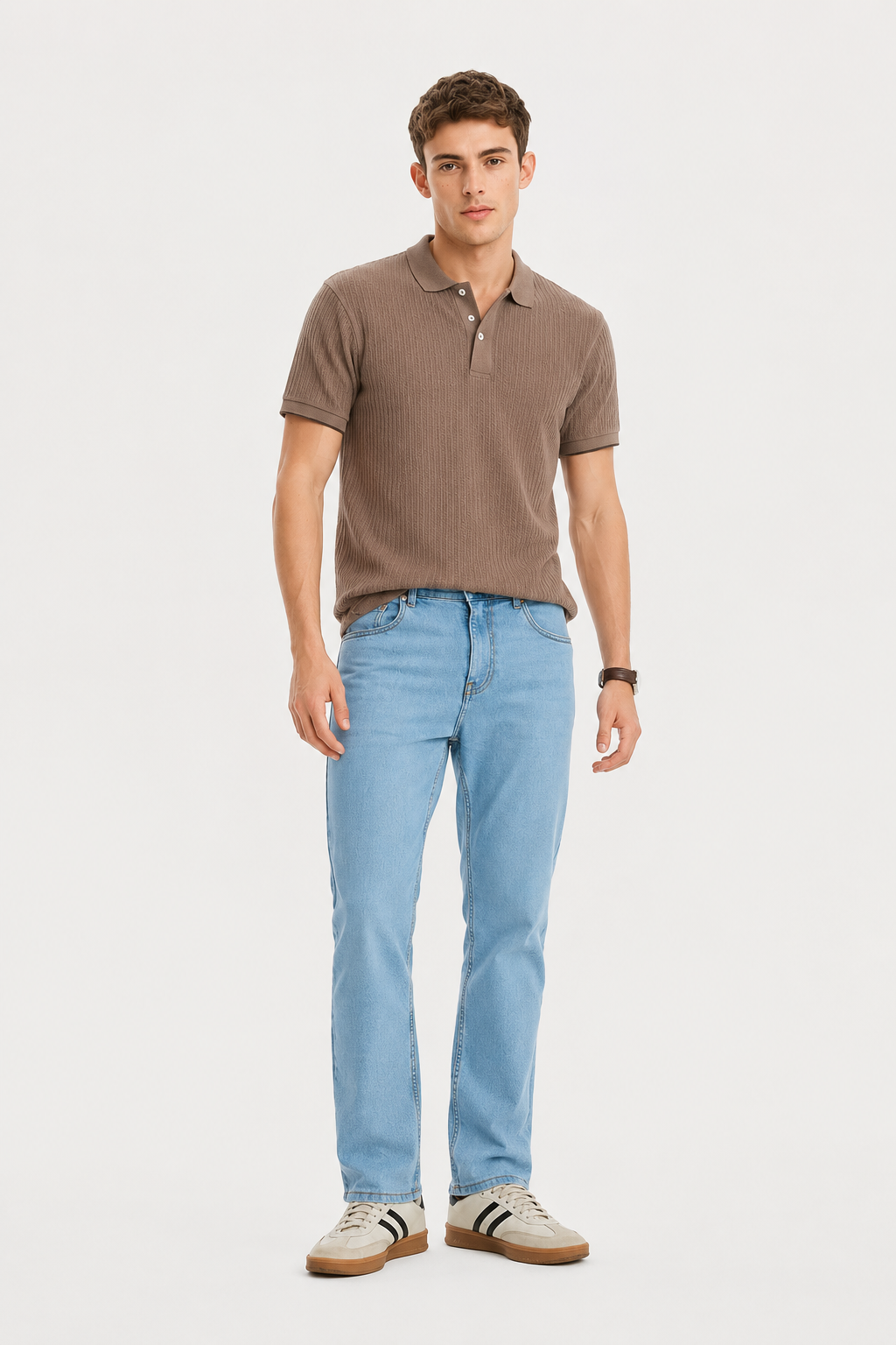 MEN LEI Men Blue Light Fade Jeans