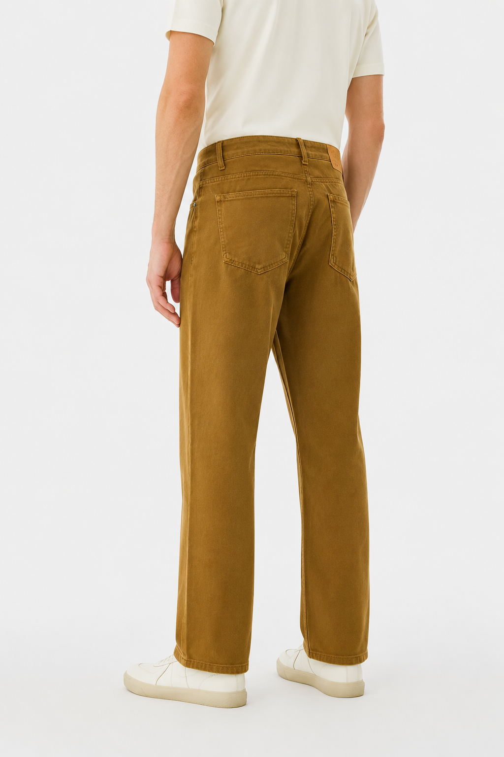 MENLEI Men Brown Straight Fit Jeans