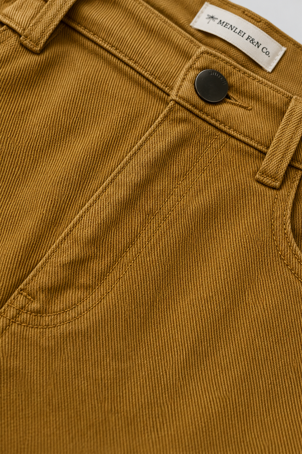 MENLEI Men Brown Straight Fit Jeans