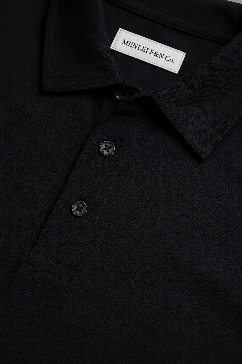 Menlei F&N Co. Men Solid Polo Neck Casual T-Shirt