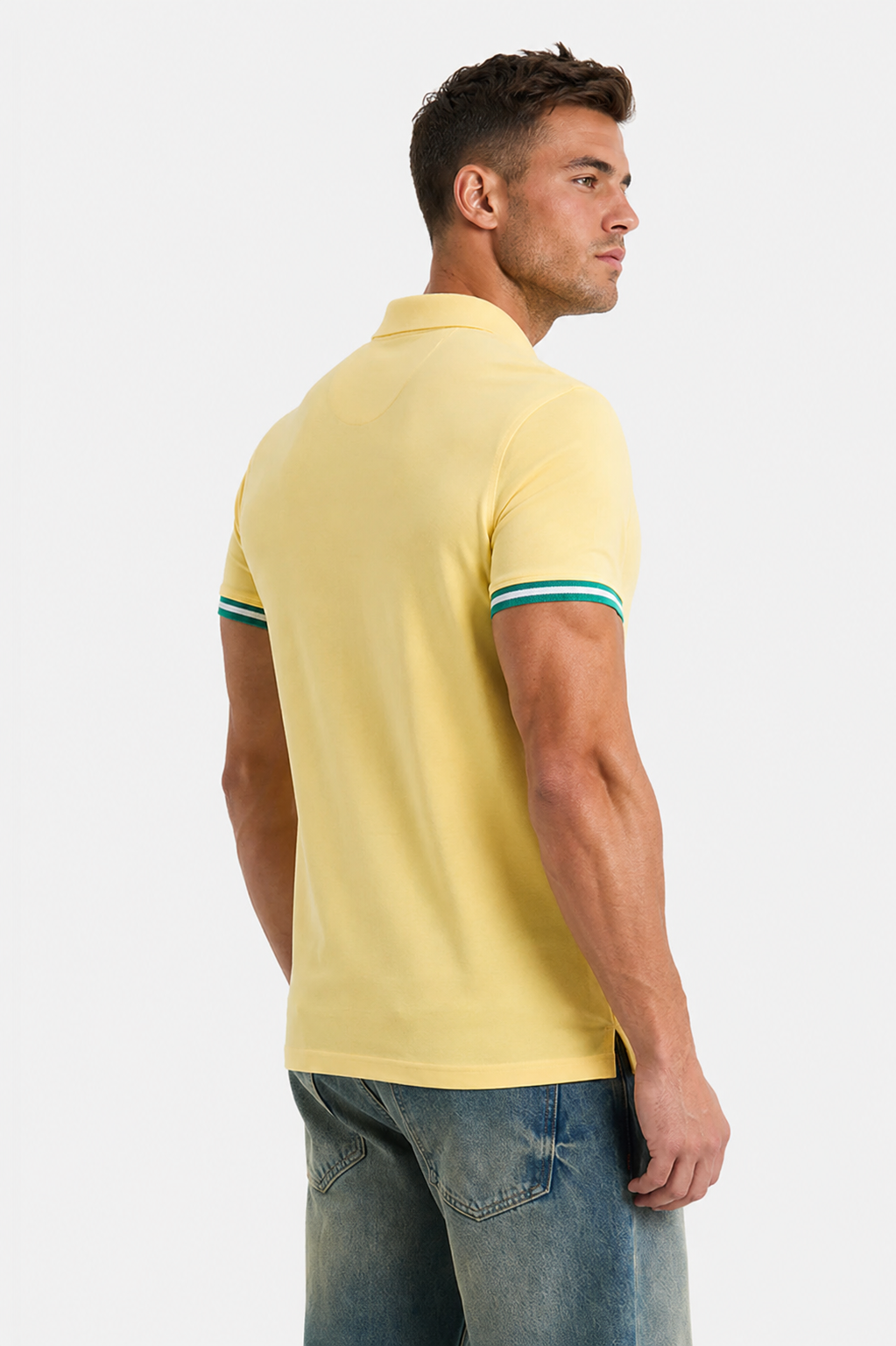 MENLIE F & CO Royal Crest Polo T-Shirt – Butter Yellow