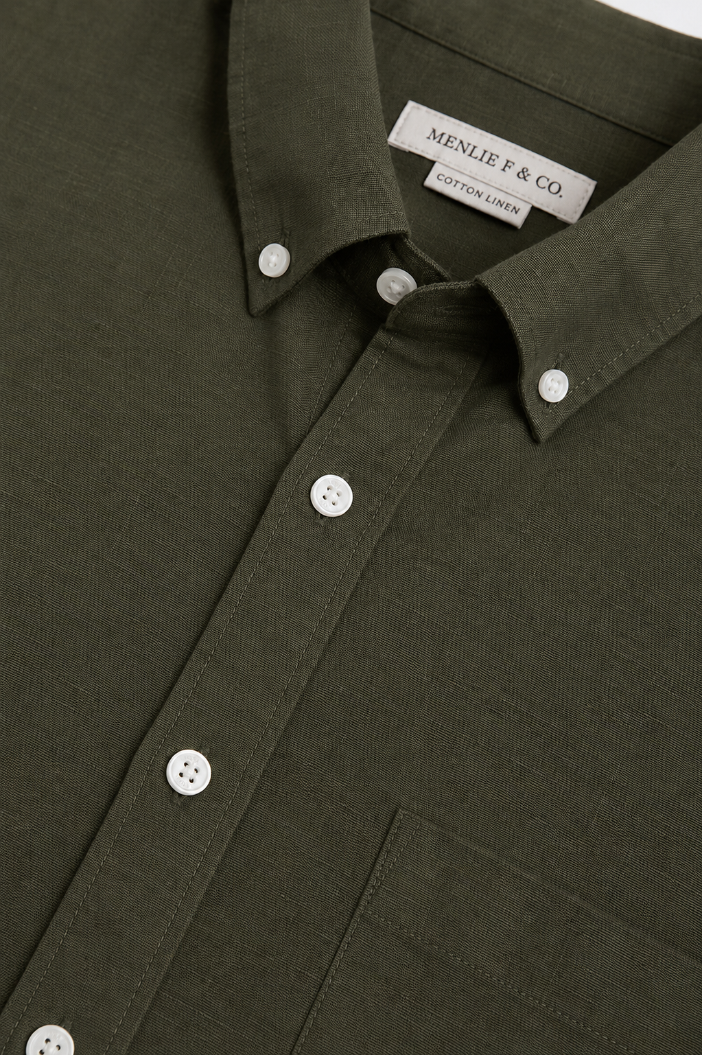 MENLIE F & CO. Olive Green Shirt