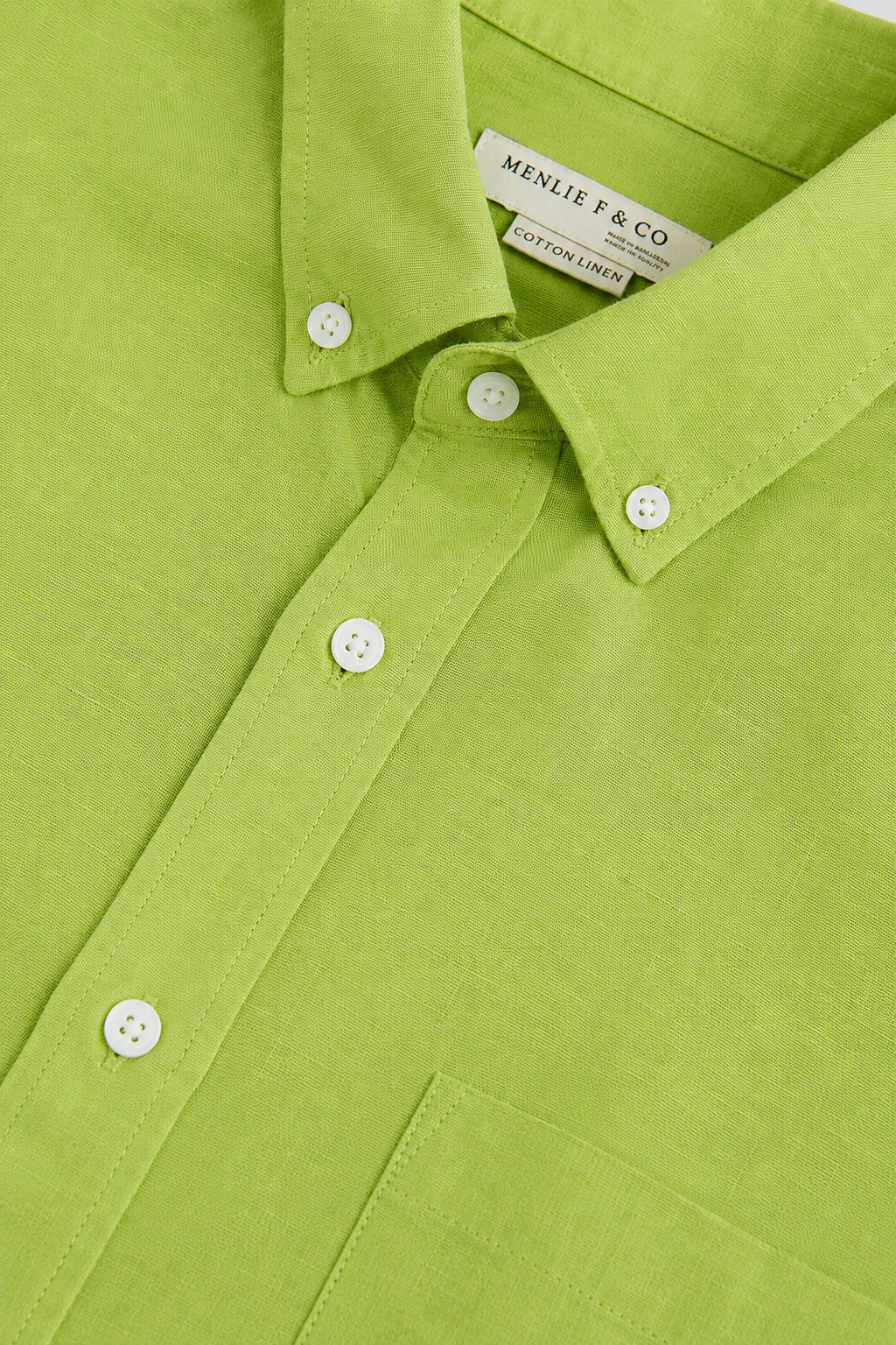 MENLIE F & CO Lime Green Premium Shirt
