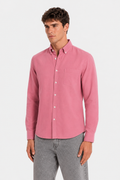 MENLEI F&N Co. Rose Pink Linen Cotton Shirt