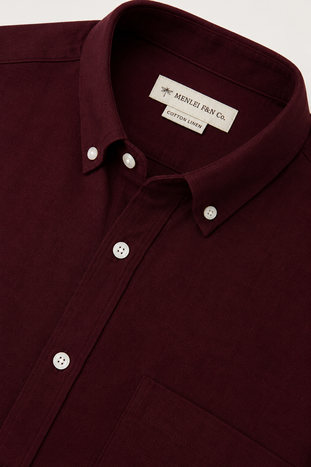 MENLIE F&CO Men’s Slim Fit Wine Red