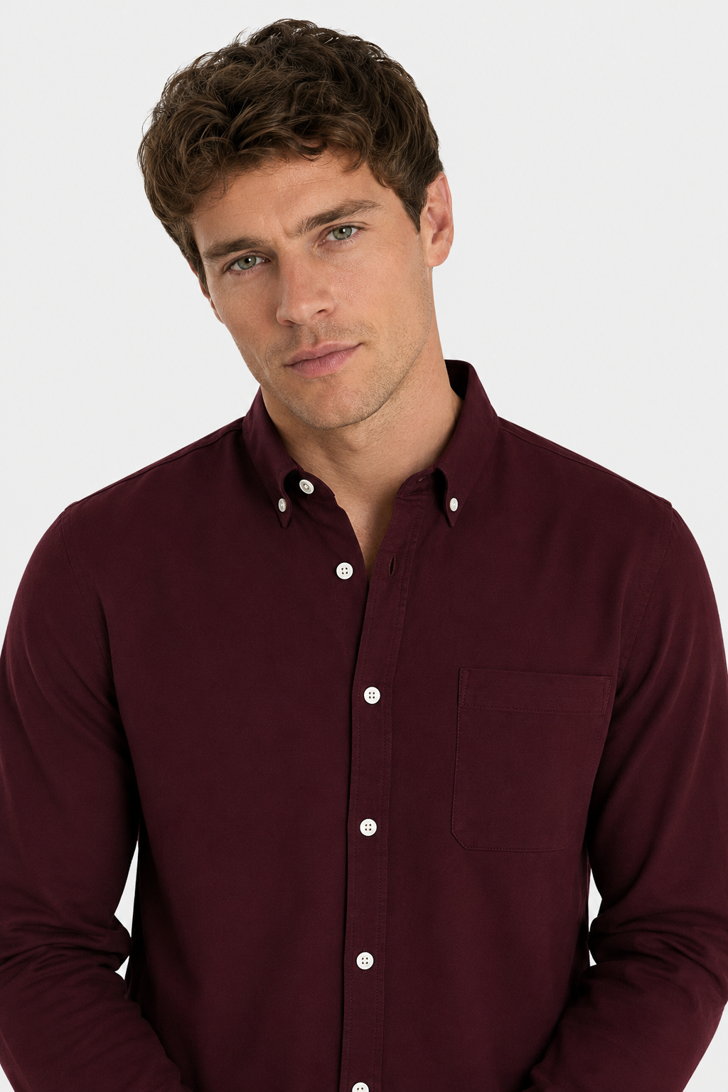 MENLIE F&CO Men’s Slim Fit Wine Red