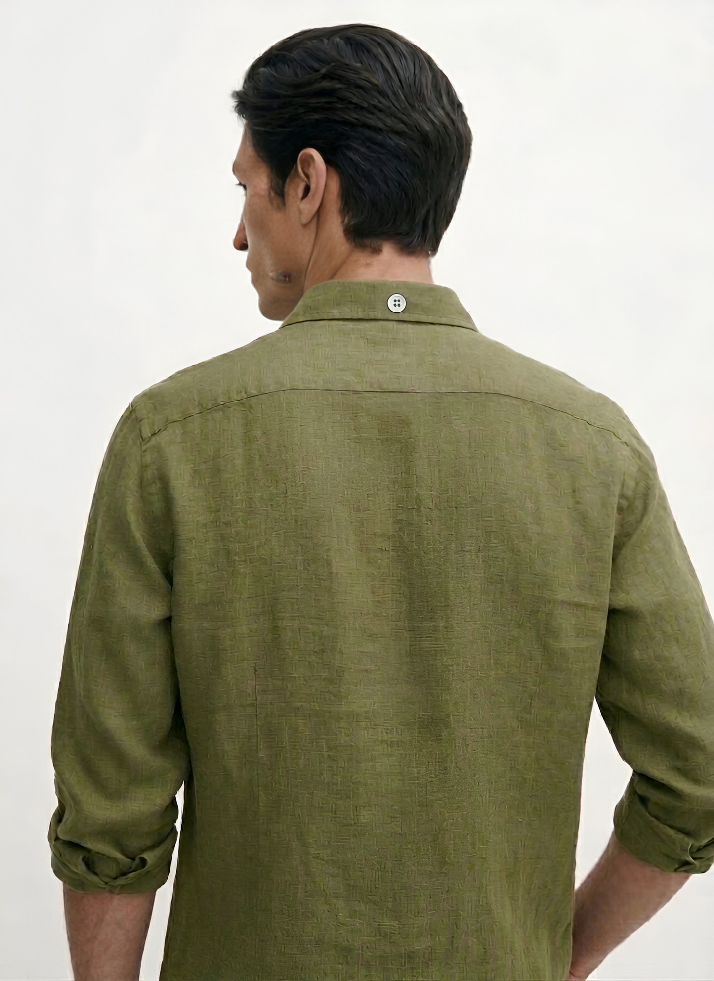 Linen Blend Solid Casual Shirt